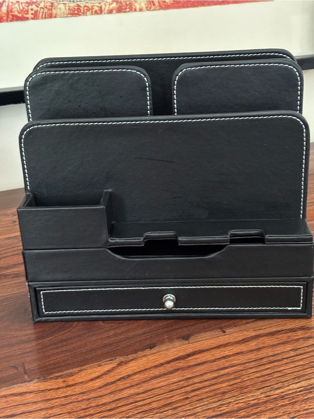 Black High End Desk and Tech Organizer